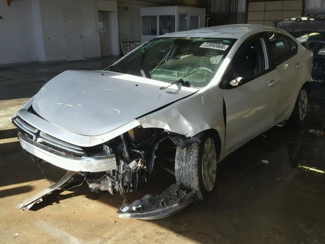 1C3CDFBA9DD276884 - 2013 DODGE DART SXT WHITE photo 2