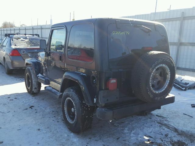 1J4FA59S52P711819 - 2002 JEEP WRANGLER / BLACK photo 3