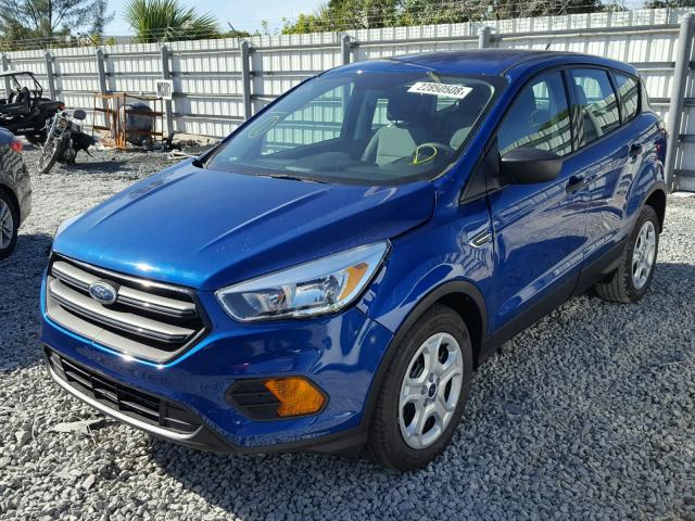 1FMCU0F79HUB74400 - 2017 FORD ESCAPE S BLUE photo 2