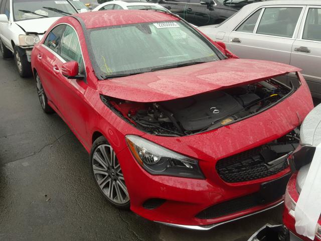 WDDSJ4EB4JN518436 - 2018 MERCEDES-BENZ CLA 250 RED photo 1