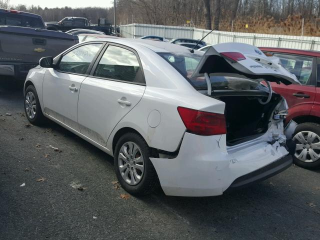 KNAFU4A26C5481401 - 2012 KIA FORTE EX WHITE photo 3