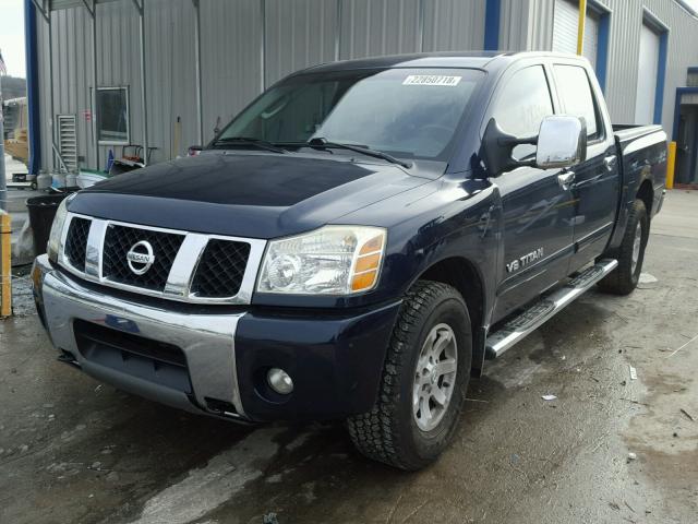 1N6BA07B36N544904 - 2006 NISSAN TITAN XE BLUE photo 2