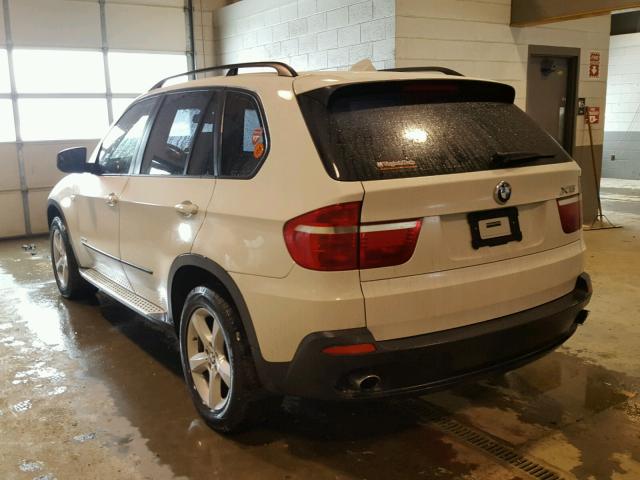 5UXFE43549L263631 - 2009 BMW X5 XDRIVE3 WHITE photo 3