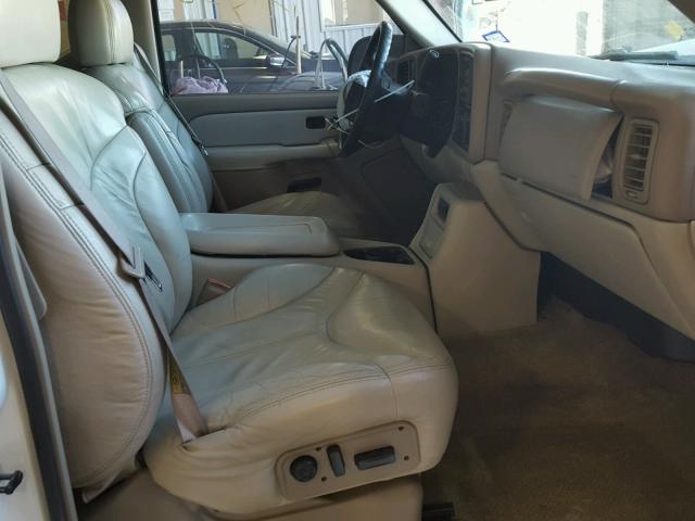 1GKEC13T01J297408 - 2001 GMC YUKON WHITE photo 5