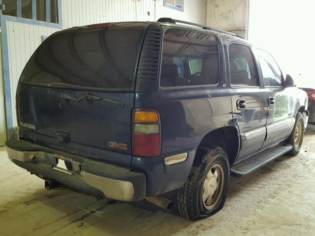 1GKEK13T4YJ146309 - 2000 GMC YUKON BLUE photo 4