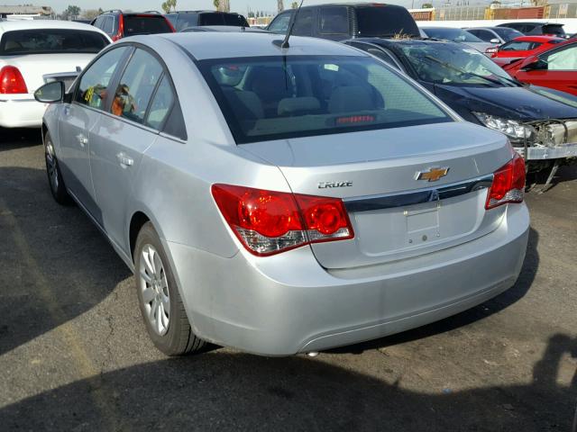 1G1PC5SH6B7211194 - 2011 CHEVROLET CRUZE LS SILVER photo 3