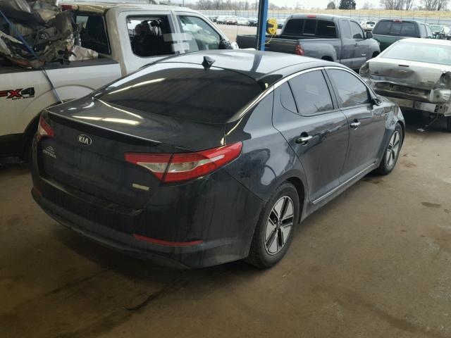 KNAGM4AD2D5042980 - 2013 KIA OPTIMA HYB BLACK photo 4