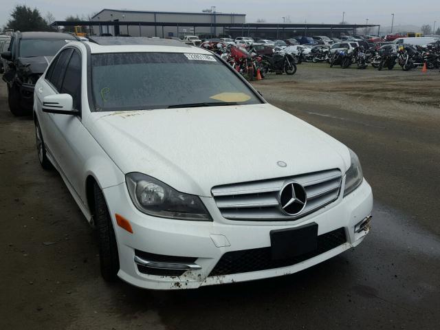 WDDGF8AB5DA754903 - 2013 MERCEDES-BENZ C 300 4MAT WHITE photo 1