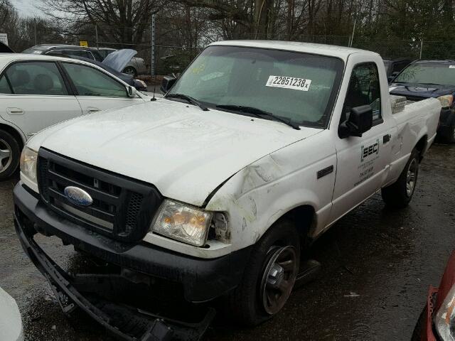 1FTYR10D08PA81232 - 2008 FORD RANGER WHITE photo 2