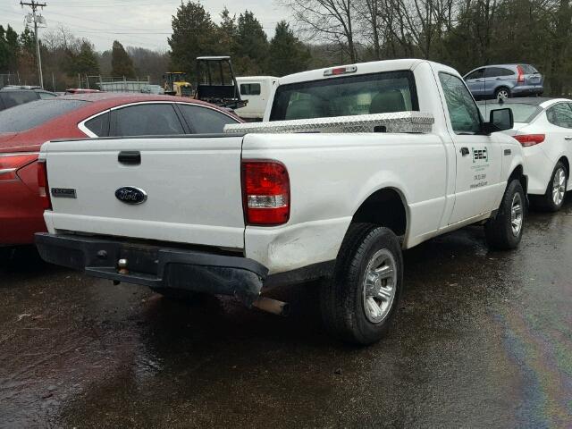 1FTYR10D08PA81232 - 2008 FORD RANGER WHITE photo 4