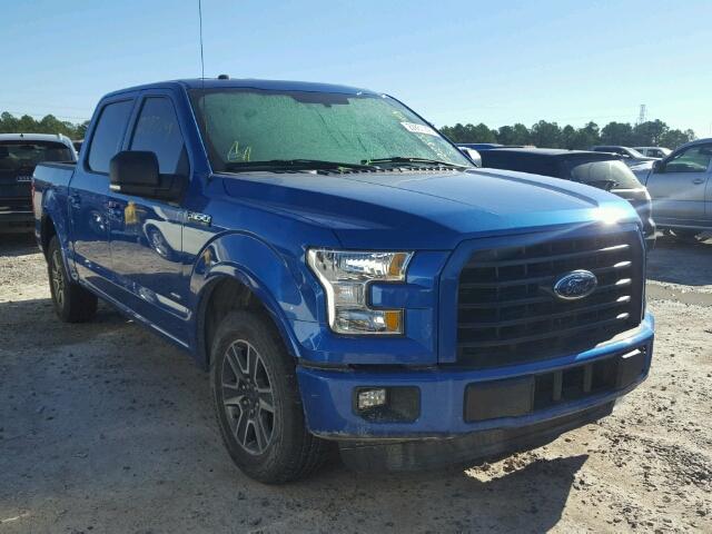 1FTEW1CP9GKE11995 - 2016 FORD F150 SUPER BLUE photo 1