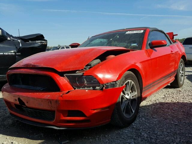 1ZVBP8EM4E5211031 - 2014 FORD MUSTANG RED photo 2