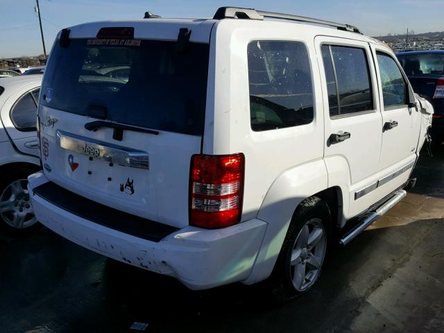 1C4PJLAK7CW188935 - 2012 JEEP LIBERTY SP WHITE photo 4