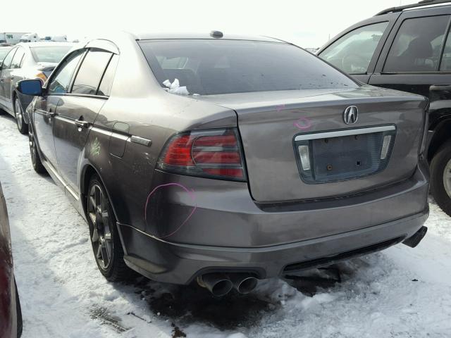 19UUA66298A000869 - 2008 ACURA TL GRAY photo 3