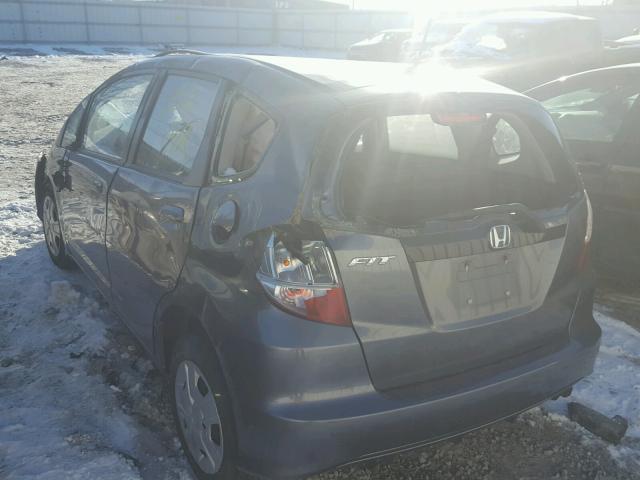 JHMGE8H37DC069039 - 2013 HONDA FIT GRAY photo 3