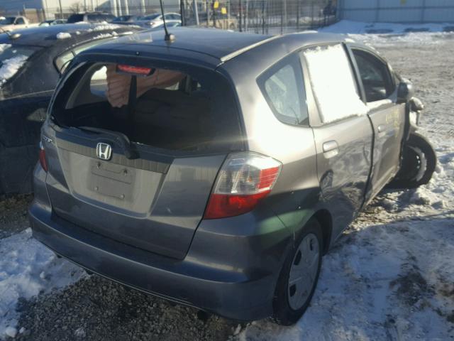 JHMGE8H37DC069039 - 2013 HONDA FIT GRAY photo 4