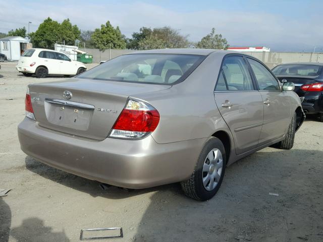 4T1BE32K85U395258 - 2005 TOYOTA CAMRY LE GOLD photo 4