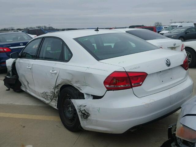 1VWAS7A37EC037386 - 2014 VOLKSWAGEN PASSAT S თეთრი ფოტო 3