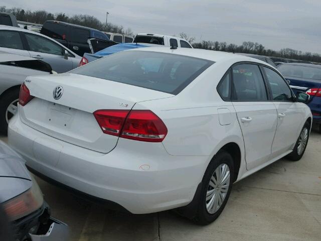 1VWAS7A37EC037386 - 2014 VOLKSWAGEN PASSAT S თეთრი ფოტო 4