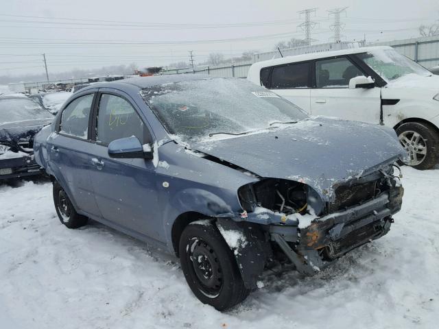 KL1TD56687B078669 - 2007 CHEVROLET AVEO BASE BLUE photo 1