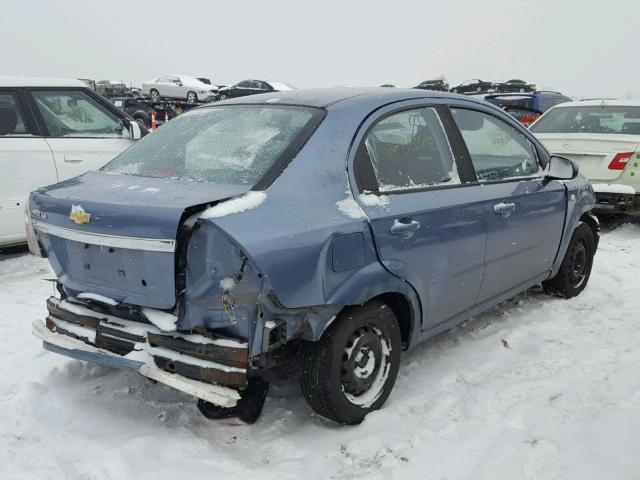 KL1TD56687B078669 - 2007 CHEVROLET AVEO BASE BLUE photo 4