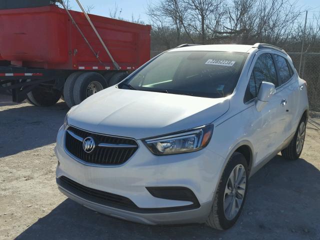 KL4CJASB9HB166543 - 2017 BUICK ENCORE PRE WHITE photo 2