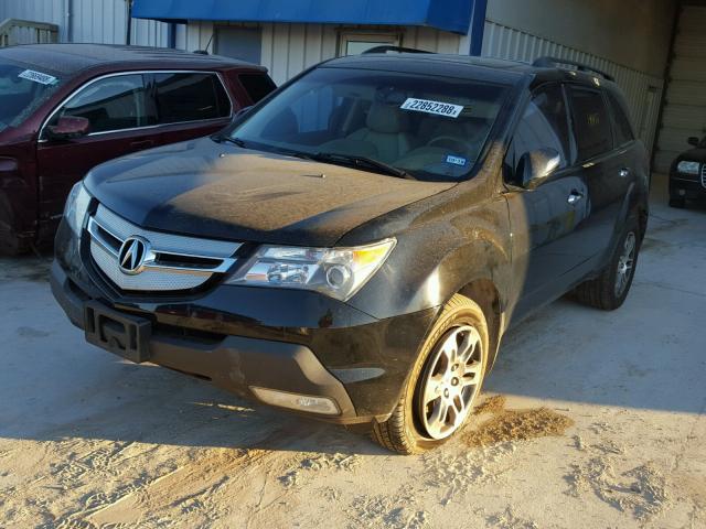 2HNYD28348H529843 - 2008 ACURA MDX TECHNO BLACK photo 2