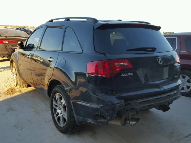 2HNYD28348H529843 - 2008 ACURA MDX TECHNO BLACK photo 3