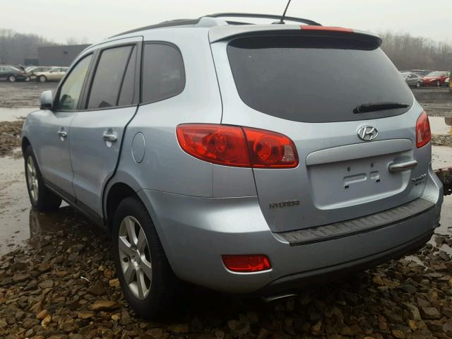 5NMSH73E57H038643 - 2007 HYUNDAI SANTA FE S BLUE photo 3