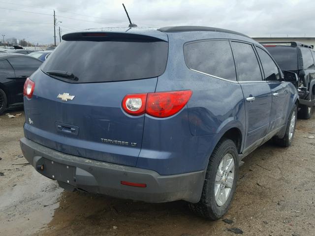 1GNKRGED9CJ305988 - 2012 CHEVROLET TRAVERSE L BLUE photo 4