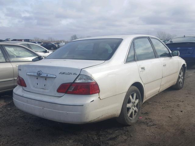 4T1BF28B03U273800 - 2003 TOYOTA AVALON XL WHITE photo 4