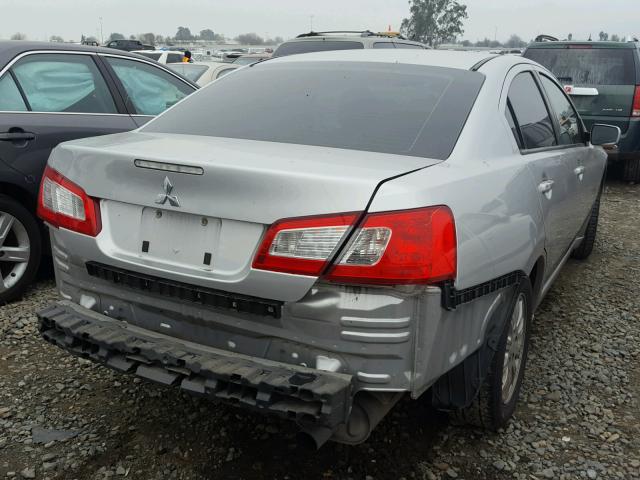 4A32B2FF0BE024487 - 2011 MITSUBISHI GALANT FE SILVER photo 4