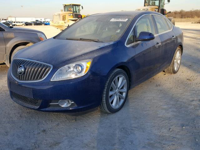 1G4PP5SK7E4208779 - 2014 BUICK VERANO BLUE photo 2