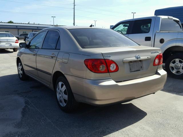 1NXBR32EX5Z492525 - 2005 TOYOTA COROLLA CE BEIGE photo 3