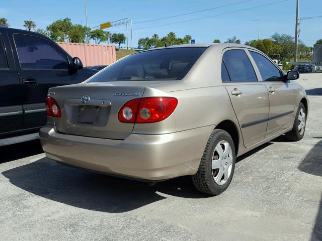 1NXBR32EX5Z492525 - 2005 TOYOTA COROLLA CE BEIGE photo 4