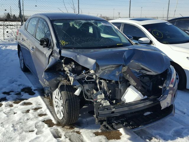 3N1AB7AP3HY380569 - 2017 NISSAN SENTRA S GRAY photo 1