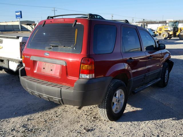 1FMYU02Z07KC05489 - 2007 FORD ESCAPE XLS RED photo 4