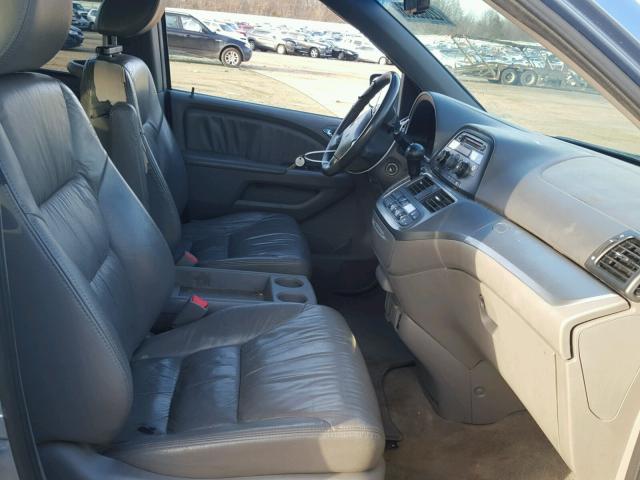 5FNRL38658B074469 - 2008 HONDA ODYSSEY EX BLUE photo 5