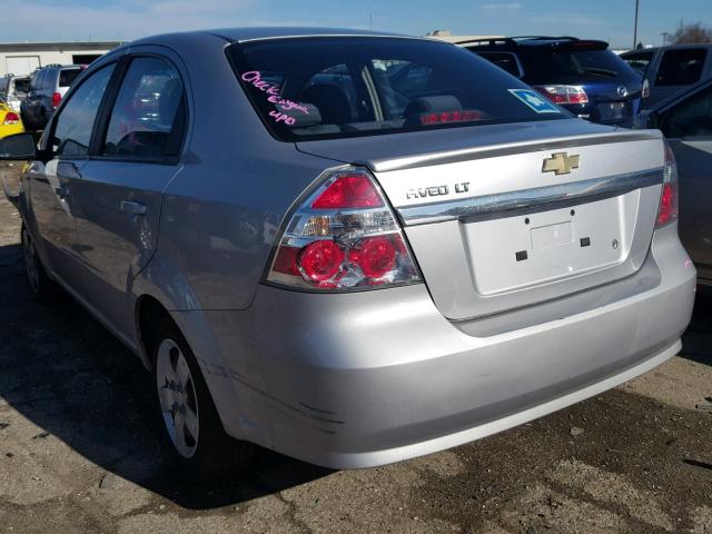 KL1TD5DE7AB088160 - 2010 CHEVROLET AVEO LS SILVER photo 3