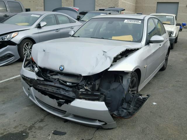 WBAVC53578F009916 - 2008 BMW 328 I SULE SILVER photo 2