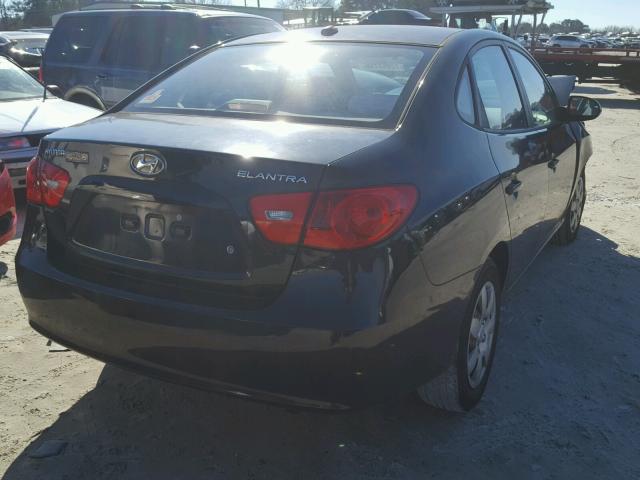 KMHDU46D89U620491 - 2009 HYUNDAI ELANTRA GL BLACK photo 4