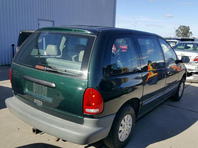 2P4FP25B0XR367052 - 1999 PLYMOUTH VOYAGER GREEN photo 4