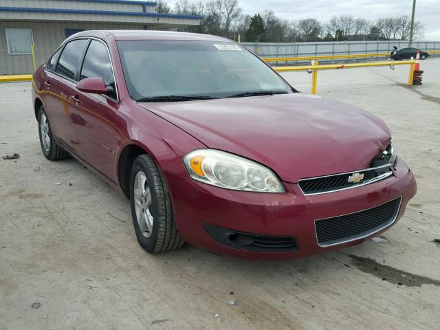 2G1WT58K369191912 - 2006 CHEVROLET IMPALA LT MAROON photo 1