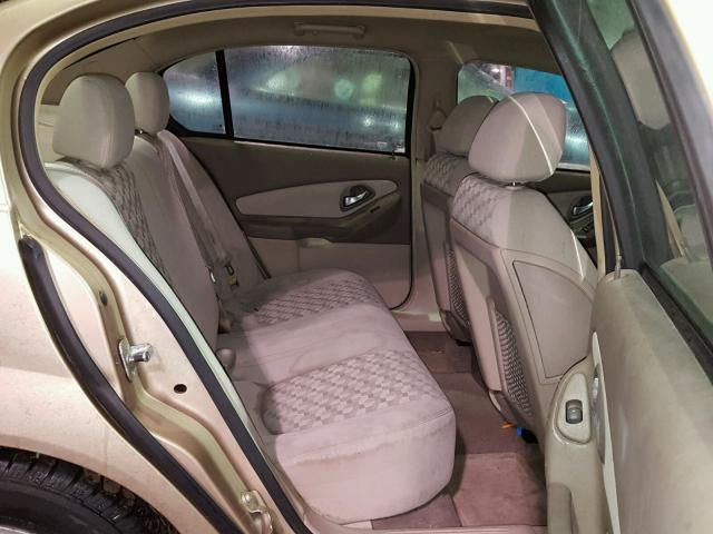 1G1ZT54875F230868 - 2005 CHEVROLET MALIBU LS ოქროსფერი ფოტო 6