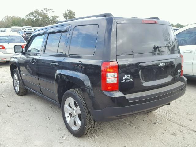 1C4NJRFB4ED693770 - 2014 JEEP PATRIOT LA BLACK photo 3