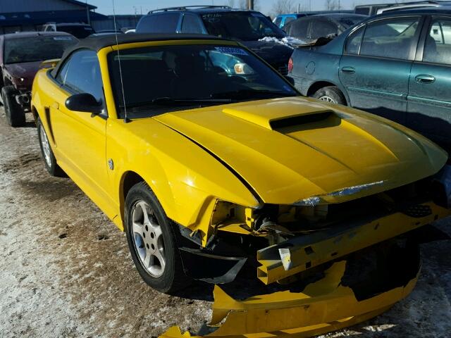 1FAFP44684F205375 - 2004 FORD MUSTANG YELLOW photo 1