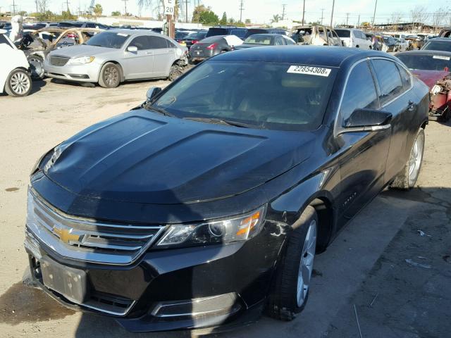 2G1125S38F9290269 - 2015 CHEVROLET IMPALA LT BLACK photo 2