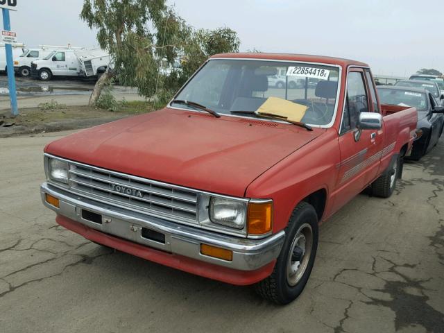 JT4RN70D7H0049079 - 1987 TOYOTA PICKUP XTR RED photo 2