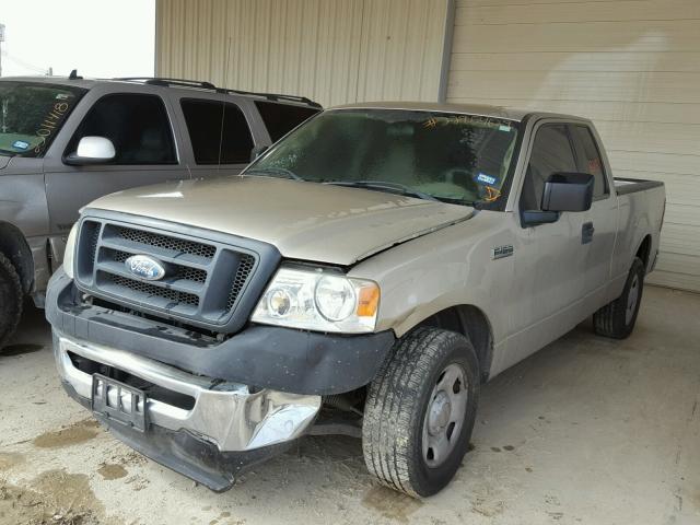 1FTRX12W98FB04439 - 2008 FORD F150 BEIGE photo 2