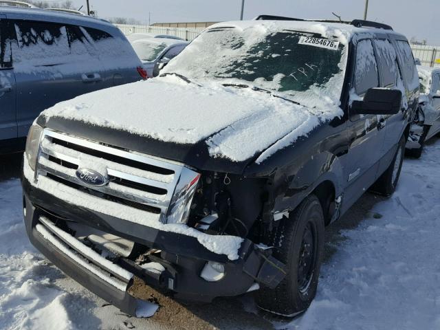 1FMFU15527LA80009 - 2007 FORD EXPEDITION BLACK photo 2